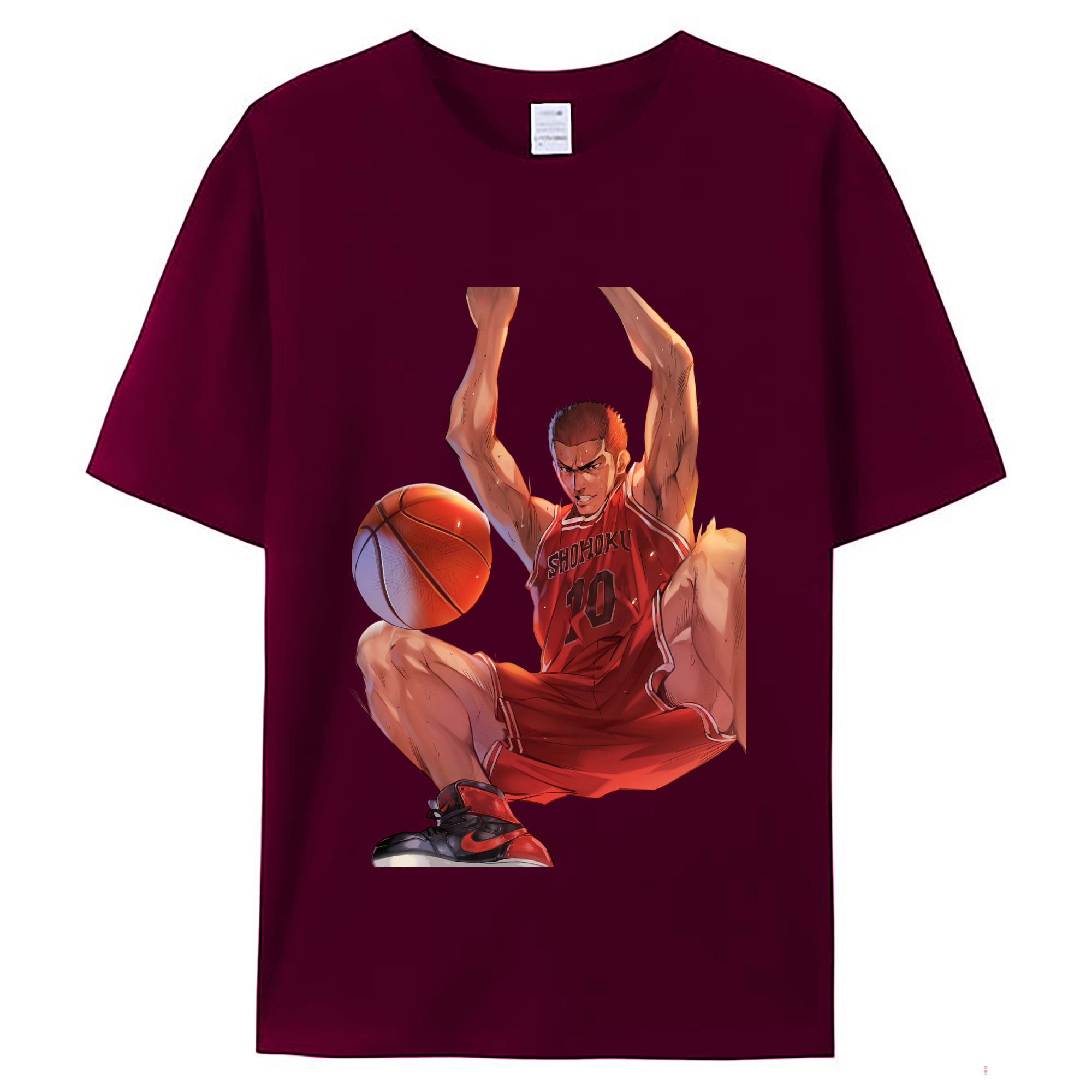 （画像用） SLAM DUNK／スラムダンク レディースカジュアルプリントTシャツ（綿100％）